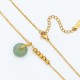 Peace Buckle White Jade Cyan Jade Happiness Necklace