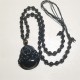 Black Obsidian Laughing Buddha Purification Necklace Black Obsidian Laughing Buddha Purification Necklace