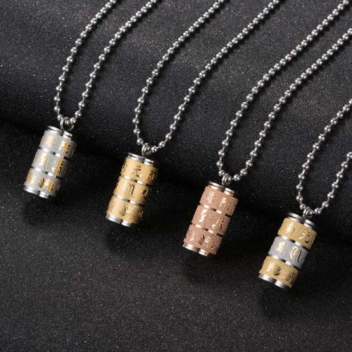 Om Mani Padme Hum Lotus Prayer Wheel Necklace Om Mani Padme Hum Lotus Prayer Wheel Necklace