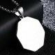Titanium Steel Bagua Yin Yang Balance Necklace Pendant Titanium Steel Bagua Yin Yang Balance Necklace Pendant