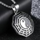 Titanium Steel Bagua Yin Yang Balance Necklace Pendant Titanium Steel Bagua Yin Yang Balance Necklace Pendant
