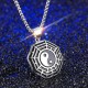 Titanium Steel Bagua Yin Yang Balance Necklace Pendant Titanium Steel Bagua Yin Yang Balance Necklace Pendant