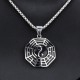 Titanium Steel Bagua Yin Yang Balance Necklace Pendant Titanium Steel Bagua Yin Yang Balance Necklace Pendant