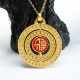 Hetian Jade Hundred Blessings Luck Rotatable Pendant