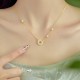 Hetian Jade Sterling Silver Zirconia Peace Necklace