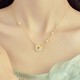 Hetian Jade Sterling Silver Zirconia Peace Necklace