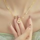 Hetian Jade Sterling Silver Zirconia Peace Necklace