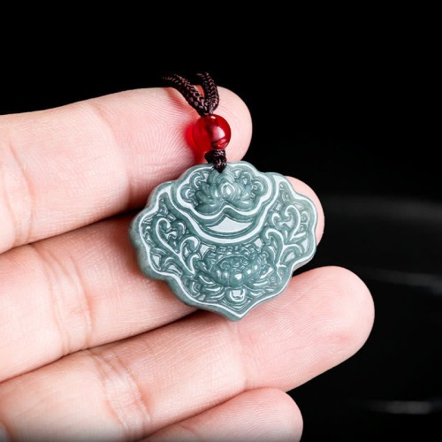 Lotus Jade Abundance Necklace