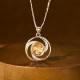 Gold Plated Copper Windmill Luck Necklace Pendant Gold Plated Copper Windmill Luck Necklace Pendant