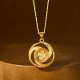Gold Plated Copper Windmill Luck Necklace Pendant Gold Plated Copper Windmill Luck Necklace Pendant