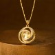 Gold Plated Copper Windmill Luck Necklace Pendant Gold Plated Copper Windmill Luck Necklace Pendant