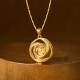 Gold Plated Copper Windmill Luck Necklace Pendant Gold Plated Copper Windmill Luck Necklace Pendant