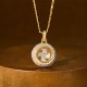 Gold Plated Brass Windmill Fu Balance Pendant