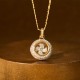 Gold Plated Brass Windmill Fu Balance Pendant