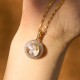 Gold Plated Brass Windmill Fu Balance Pendant