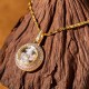 Gold Plated Brass Windmill Fu Balance Pendant