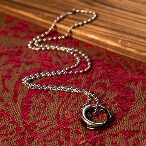 Copper Qiankun Hoop Big Dipper Luck Necklace Copper Qiankun Hoop Big Dipper Luck Necklace