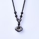 Silver Sheen Obsidian Auspicious Clouds Protection Pendant Silver Sheen Obsidian Auspicious Clouds Protection Pendant