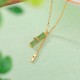 Hetian Jade Bamboo Abundance Necklace Hetian Jade Bamboo Abundance Necklace