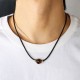 Tiger Eye Beaded Protection Wax Rope Pendant Tiger Eye Beaded Protection Wax Rope Pendant