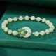 925 Silver Hetian Jade Butterfly Zircon Luck Necklace 925 Silver Hetian Jade Butterfly Zircon Luck Necklace