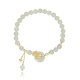 Hetian Jade Osmanthus Peace Buckle Zircon Luck Necklace Hetian Jade Osmanthus Peace Buckle Zircon Luck Necklace