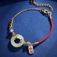 Hetian Jade Gourd Zircon Luck Necklace Set Hetian Jade Gourd Zircon Luck Necklace Set