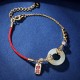 Hetian Jade Gourd Zircon Luck Necklace Set Hetian Jade Gourd Zircon Luck Necklace Set