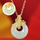 925 Silver Hetian Jade Butterfly Prosperity Necklace 925 Silver Hetian Jade Butterfly Prosperity Necklace