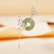 925 Silver Hetian Jade Butterfly Abundance Necklace 925 Silver Hetian Jade Butterfly Abundance Necklace