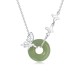 925 Silver Hetian Jade Peace Butterfly Luck Necklace 925 Silver Hetian Jade Peace Butterfly Luck Necklace