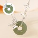 925 Silver Hetian Jade Peace Butterfly Luck Necklace 925 Silver Hetian Jade Peace Butterfly Luck Necklace