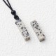 Rectangular Crystal Amethyst Green Aventurine Necklace