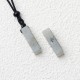 Rectangular Crystal Amethyst Green Aventurine Necklace