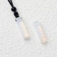 Rectangular Crystal Amethyst Green Aventurine Necklace