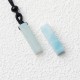 Rectangular Crystal Amethyst Green Aventurine Necklace