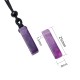 Rectangular Crystal Amethyst Green Aventurine Necklace
