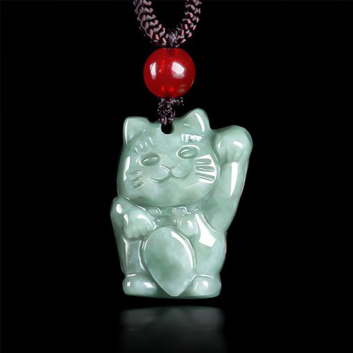 Lucky Cat Jade Abundance Pendant Lucky Cat Jade Abundance Pendant