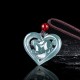 Natural Jade Heart Rabbit Luck Necklace