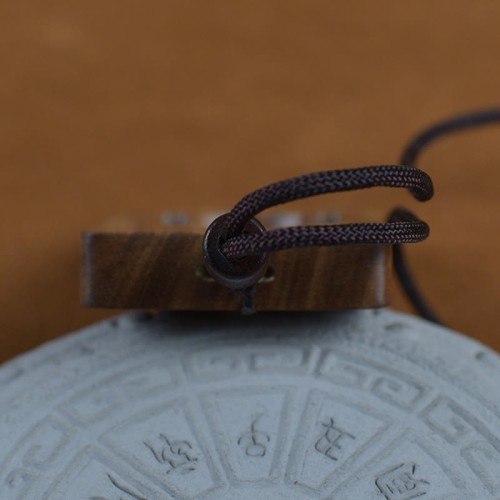 Green Sandalwood Buddha Symbol Positive Necklace Green Sandalwood Buddha Symbol Positive Necklace