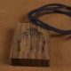 Green Sandalwood Buddha Symbol Positive Necklace Green Sandalwood Buddha Symbol Positive Necklace