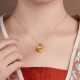 Sterling Silver White Chalcedony Peach Blossom Butterfly Necklace Pendant