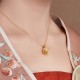 Sterling Silver White Chalcedony Peach Blossom Butterfly Necklace Pendant