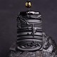 Black Obsidian Bamboo Fulfillment Necklace Pendant Black Obsidian Bamboo Fulfillment Necklace Pendant