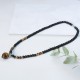 Black Obsidian Tiger Eye Strength Necklace Pendant Black Obsidian Tiger Eye Strength Necklace Pendant