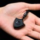 Black Obsidian Shield Yin Yang Strength Necklace Pendant Black Obsidian Shield Yin Yang Strength Necklace Pendant