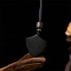 Black Obsidian Shield Yin Yang Strength Necklace Pendant Black Obsidian Shield Yin Yang Strength Necklace Pendant