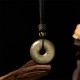 Gold Sheen Obsidian Strength Necklace Pendant