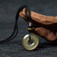 Gold Sheen Obsidian Strength Necklace Pendant