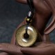 Gold Sheen Obsidian Strength Necklace Pendant